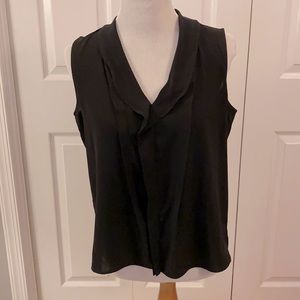 CK black sleeveless blouse, sz L